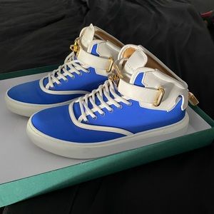 Buscemi ***RARE*** 100MM Neon Blue / White